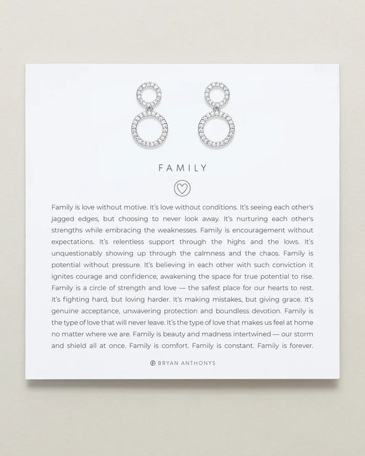 Family Drop Earrings