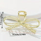 Gold Bowknot Shape Claw Clip