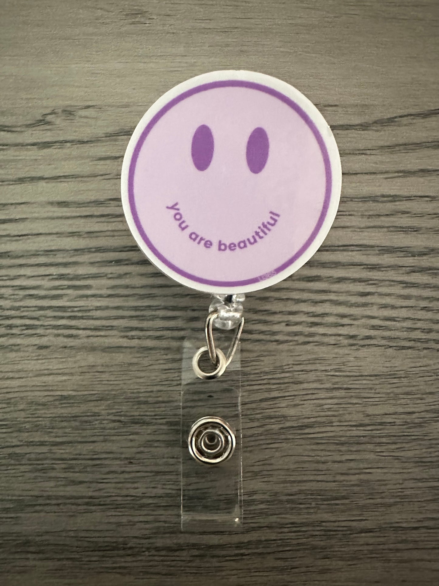 Smiley ID Badge Reel