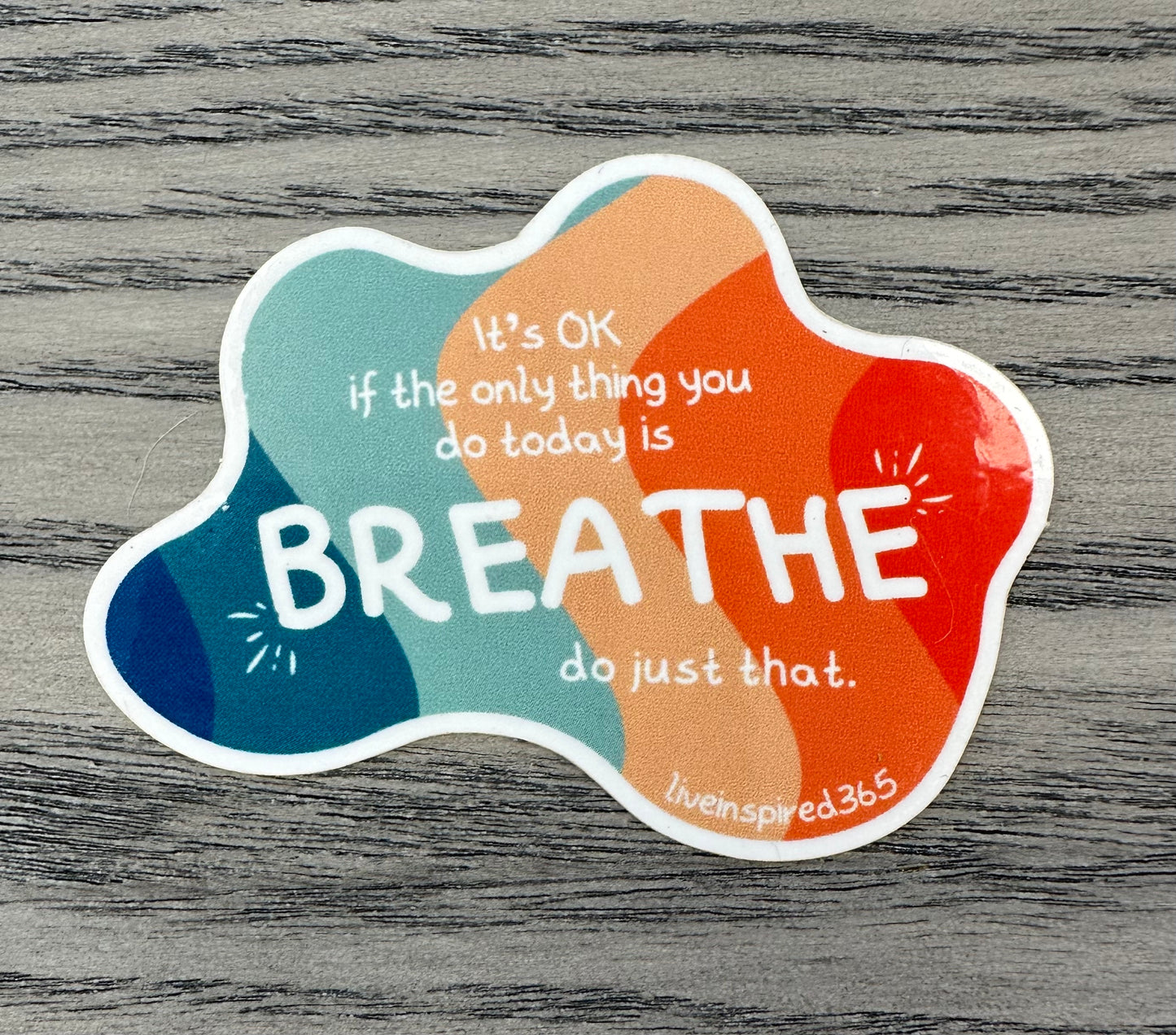 Breathe - sticker