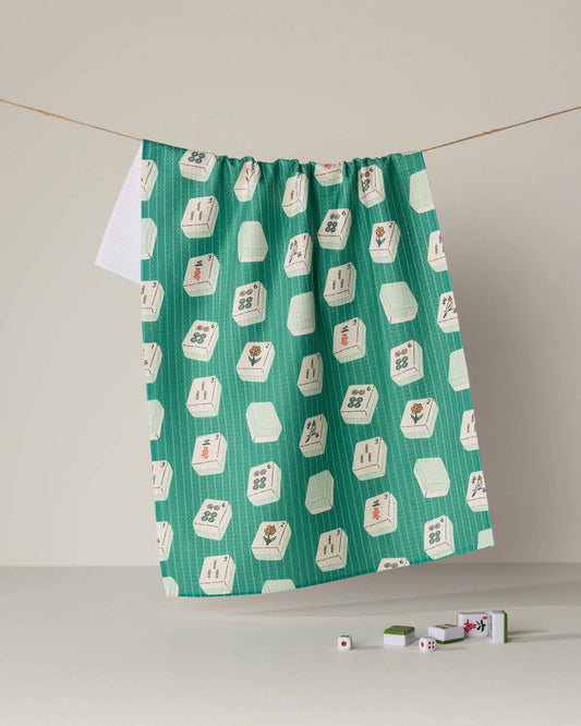 Tile Flow Geometry Tea Towel