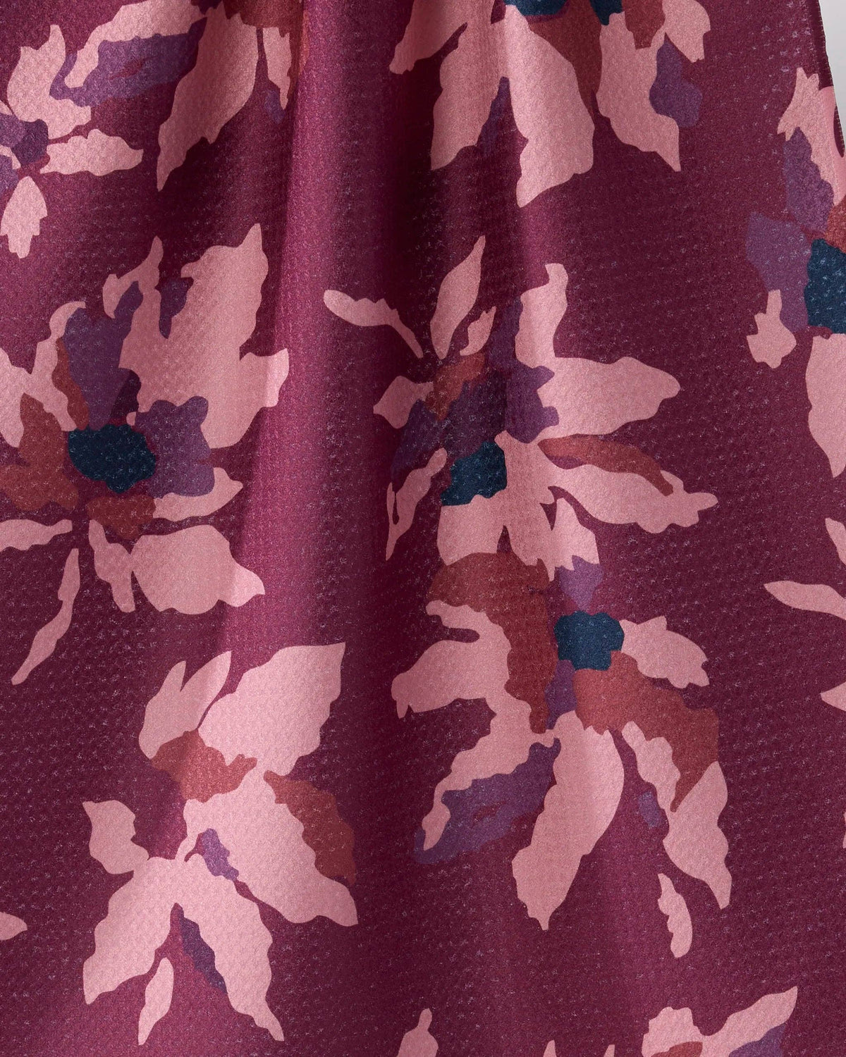 Mulberry Bloom Geometry Tea Towel