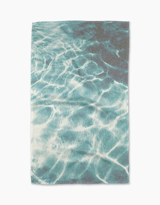 Saltwater Glow Geometry Tea Towel