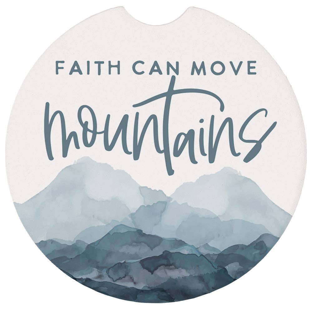 Faith Mountains - Car Coasters