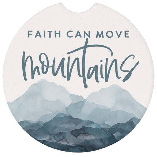 Faith Mountains - Car Coasters
