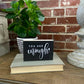 You Are Enough Small Black Modern Farmhouse Sign