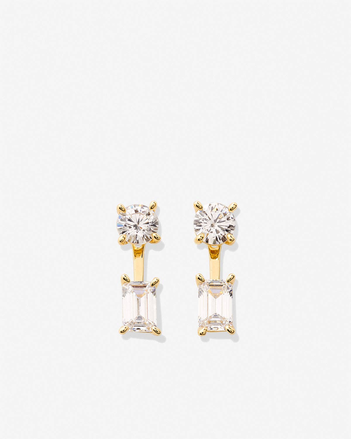 Beautifully Broken Emerald Cut Ear Jackets