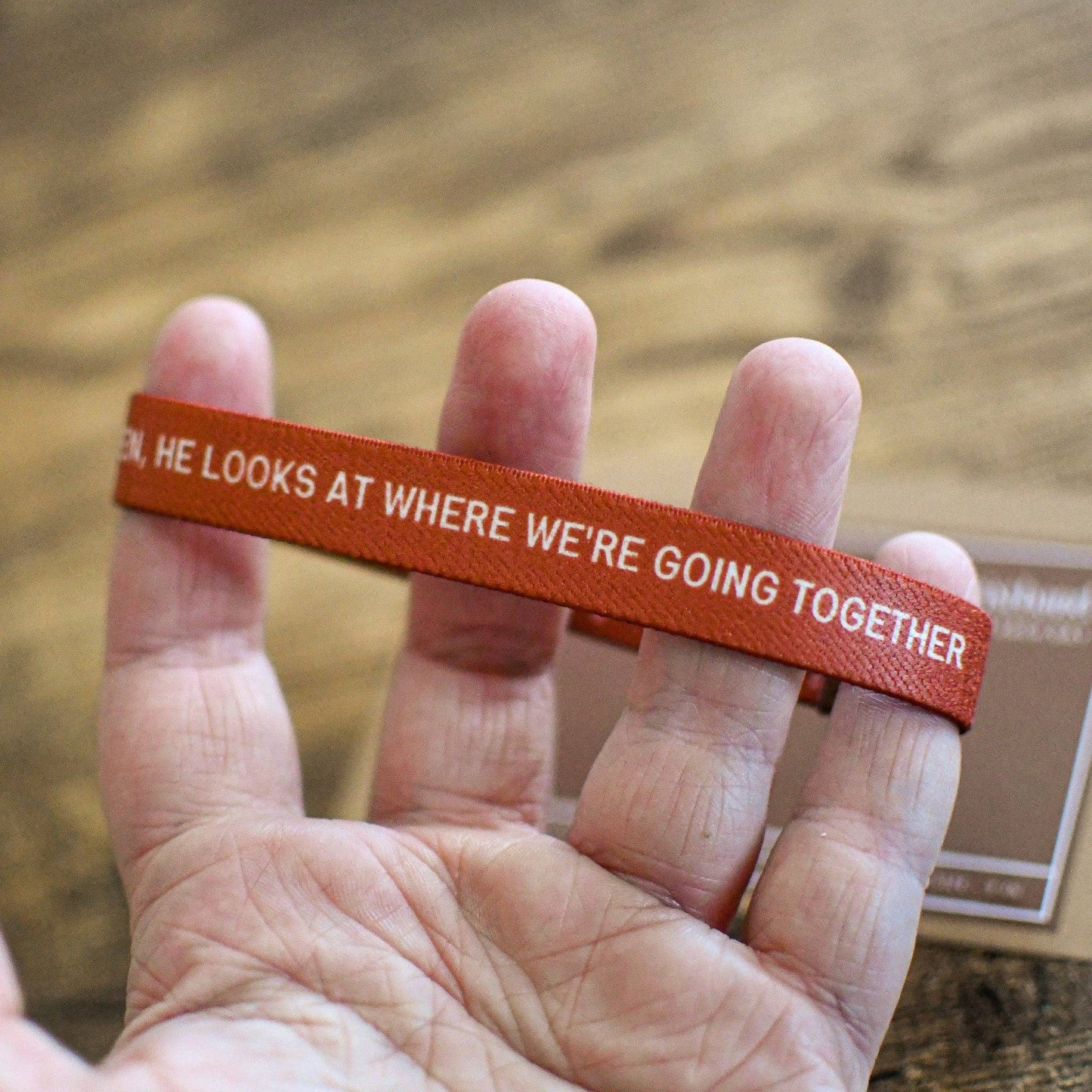 Where We're Going Together-Elastic Men's Wristband