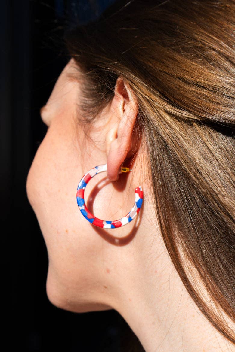 Red, White & Blue Camy Hoops
