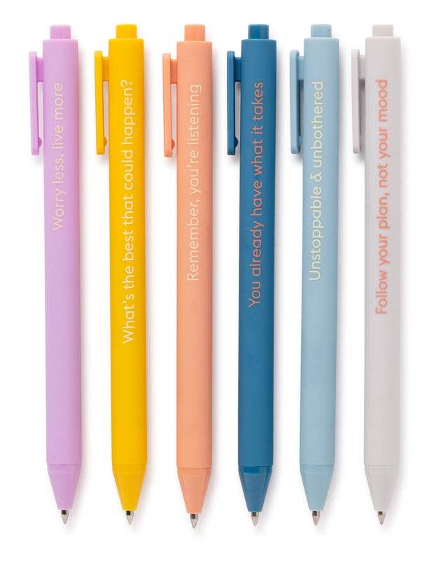Worry Less, Live More - Gel Pen Set
