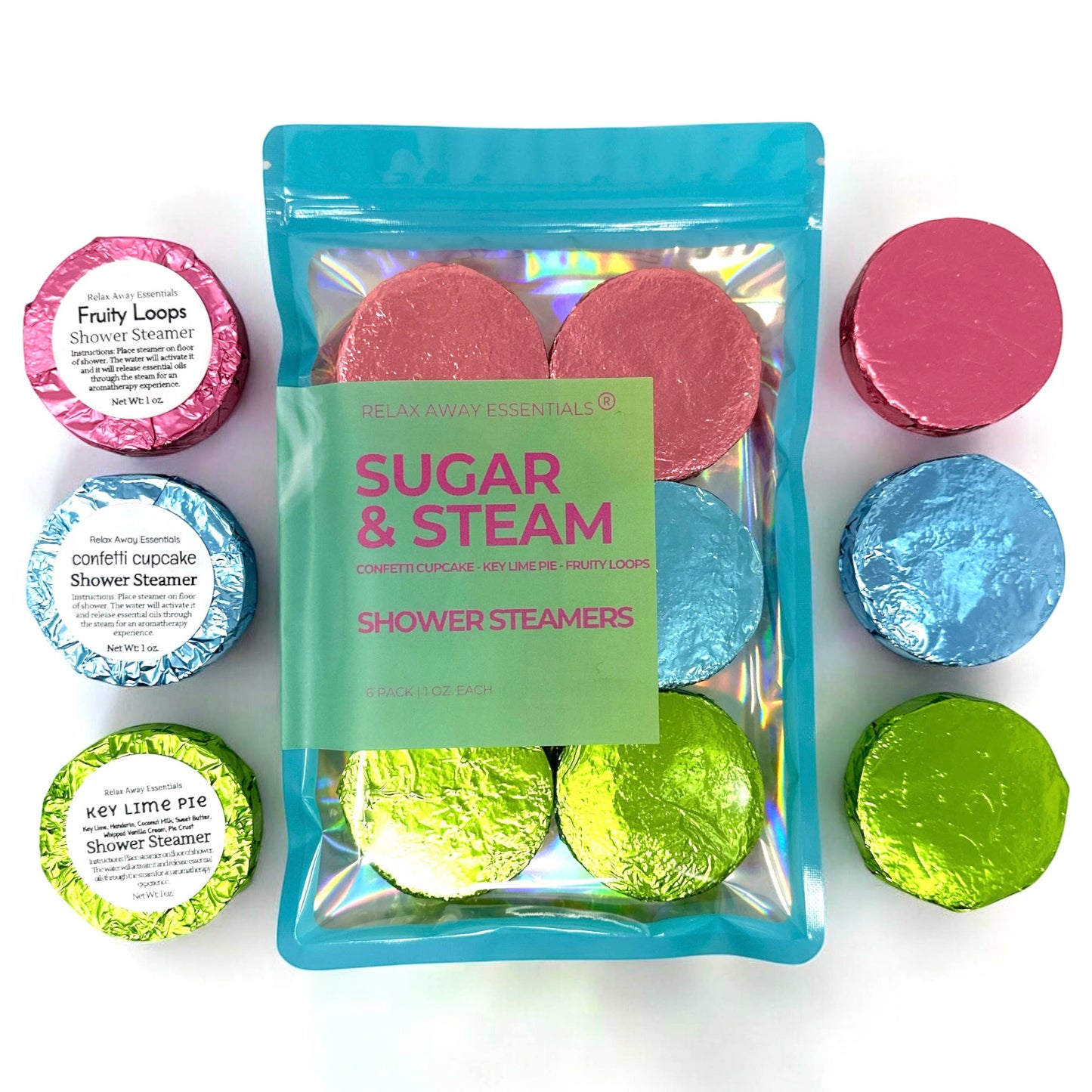Sugar and Steam Shower Steamers 6 Pack