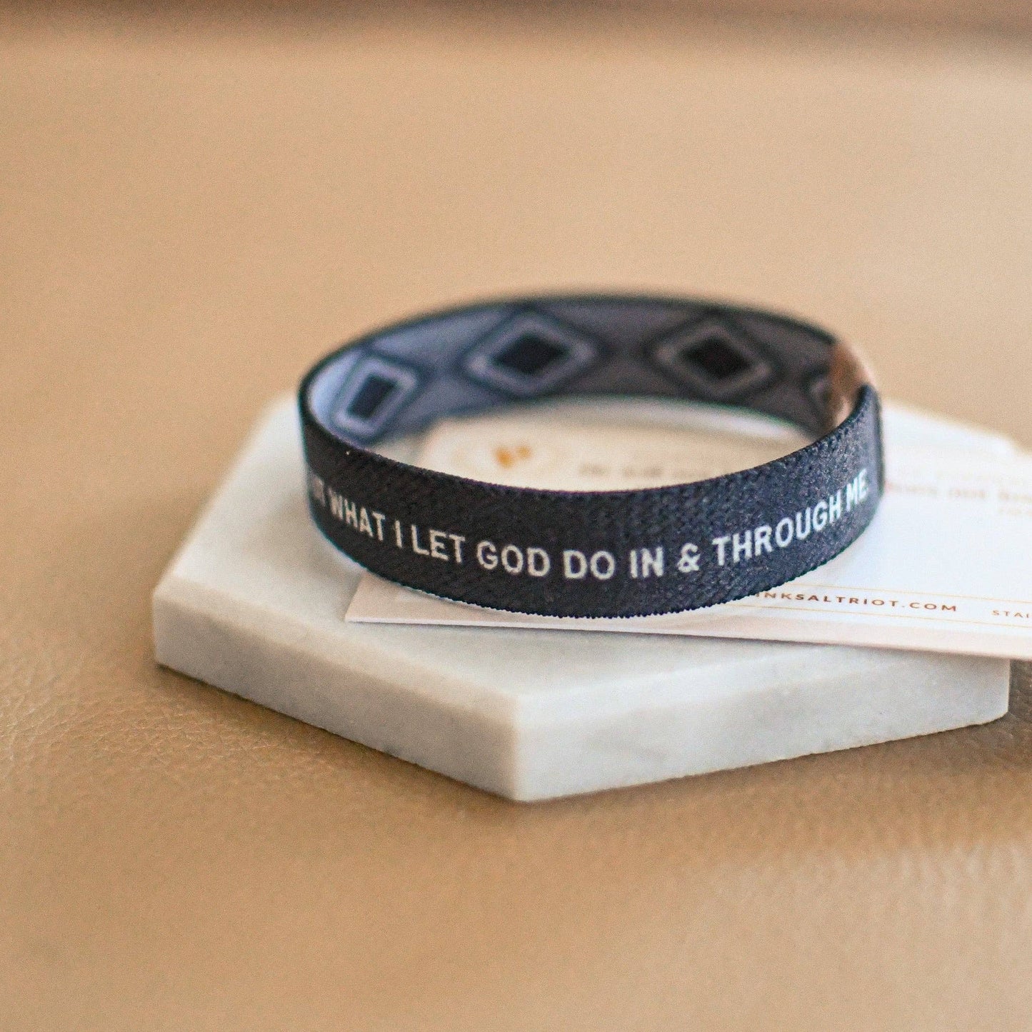 Life is About God-Black Elastic Wristband
