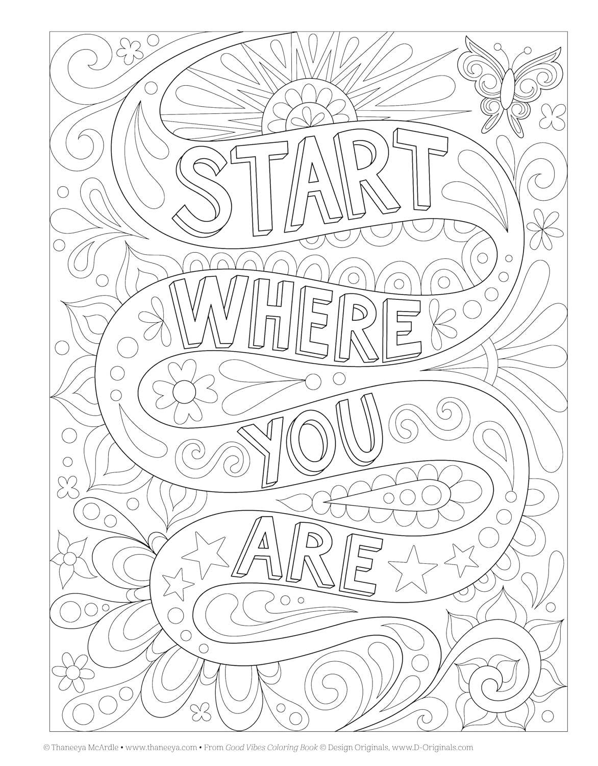 Good Vibes Coloring Book