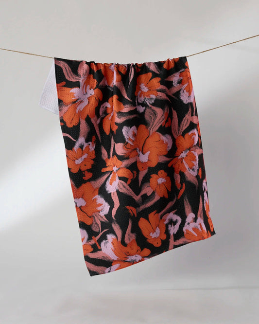 Boo-tanical Geometry Tea Towel