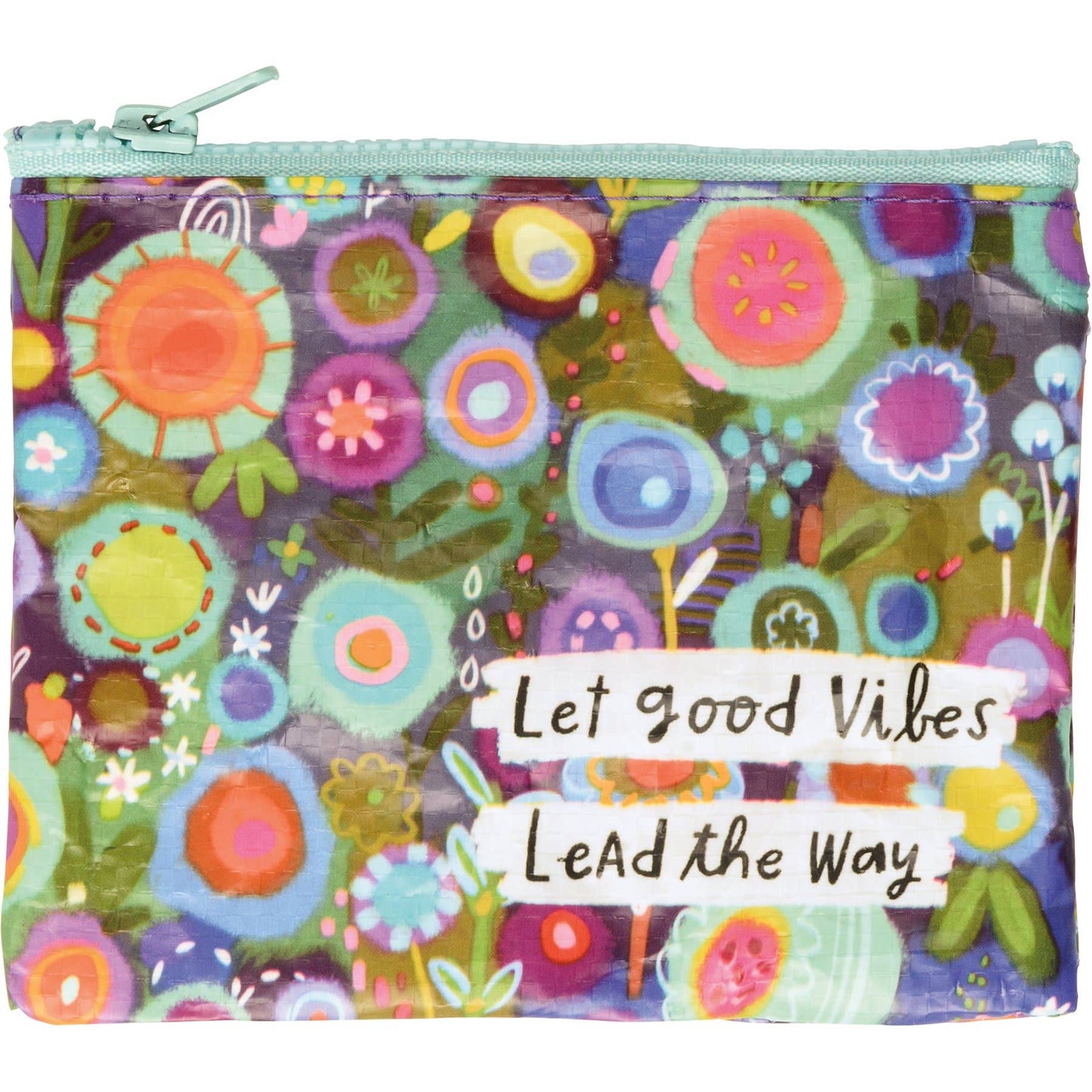 Let Good Vibes Lead The Way Zipper Wallet