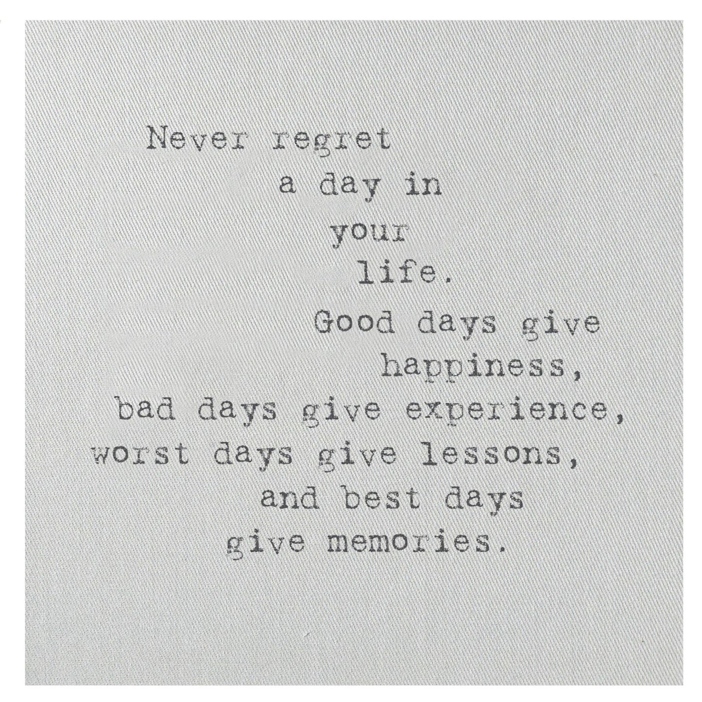 Never Regret Mini Canvas
