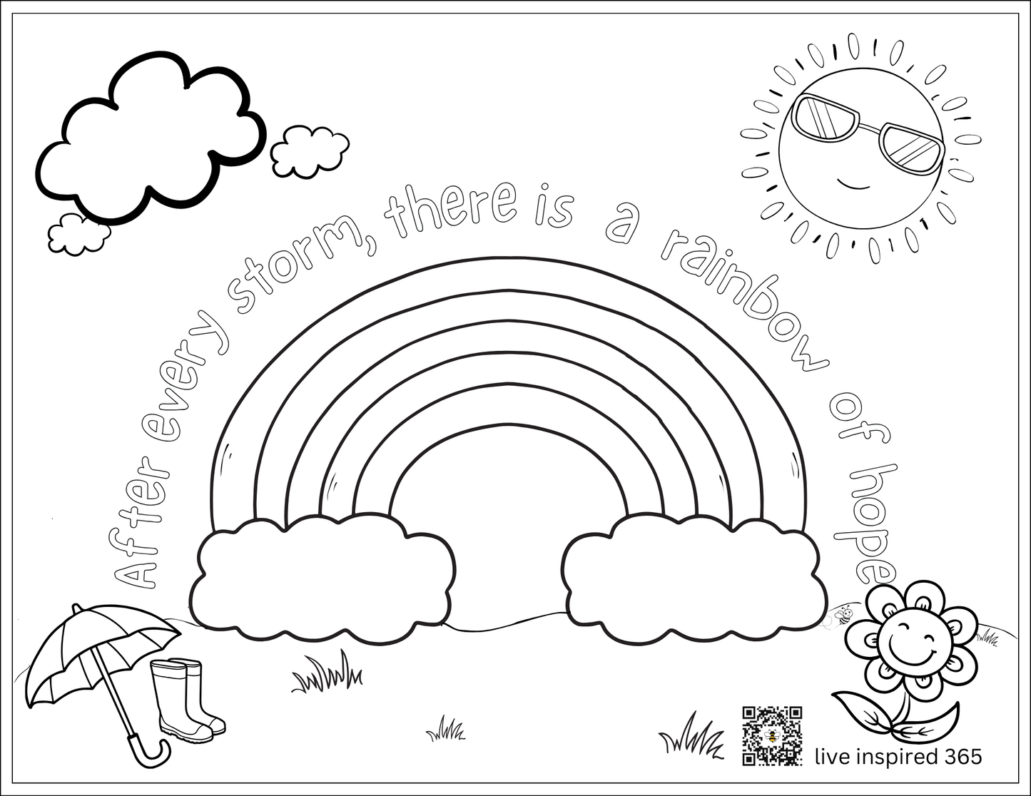 After Every Storm-Coloring Page