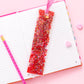 Red + Pink Confetti Bookmark