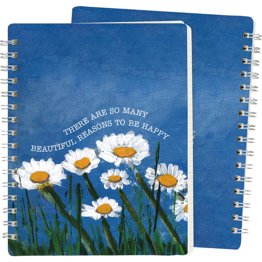 "Beautiful Reasons To Be Happy" Spiral Notebook