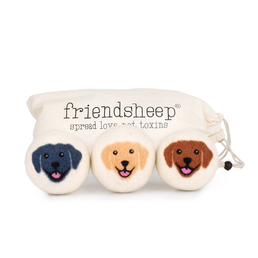 Happy Dogs Eco Wool Dryer Balls - Mix of 3 colors