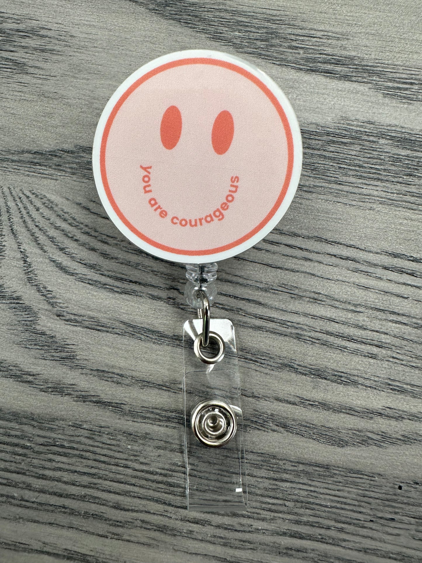 Smiley ID Badge Reel