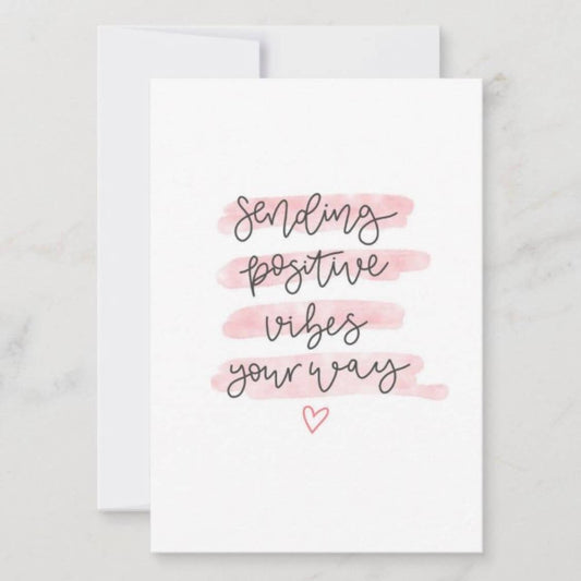 Positive Vibes - Card