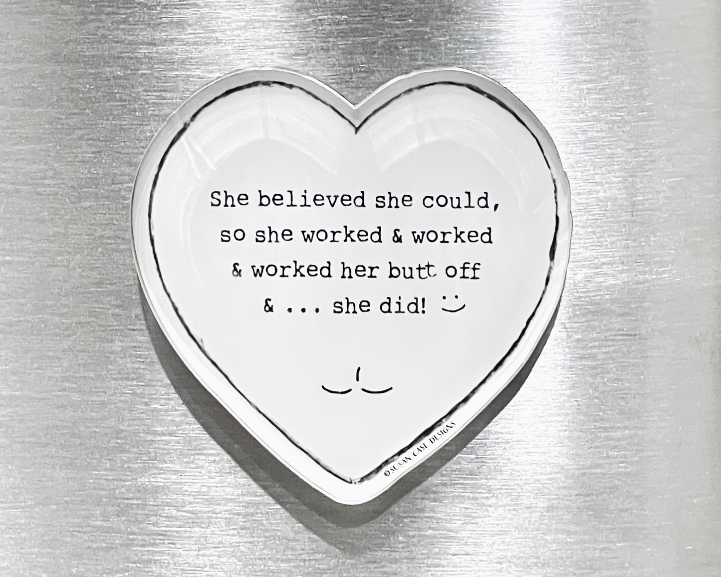 She Believed She Could - Magnet & Mini Envelope