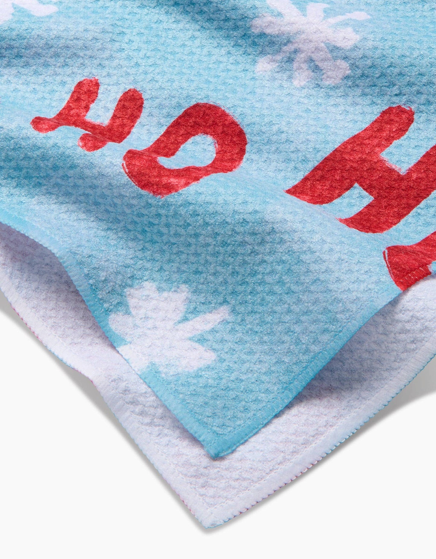 Merry Santa Claus Geometry Tea Towel