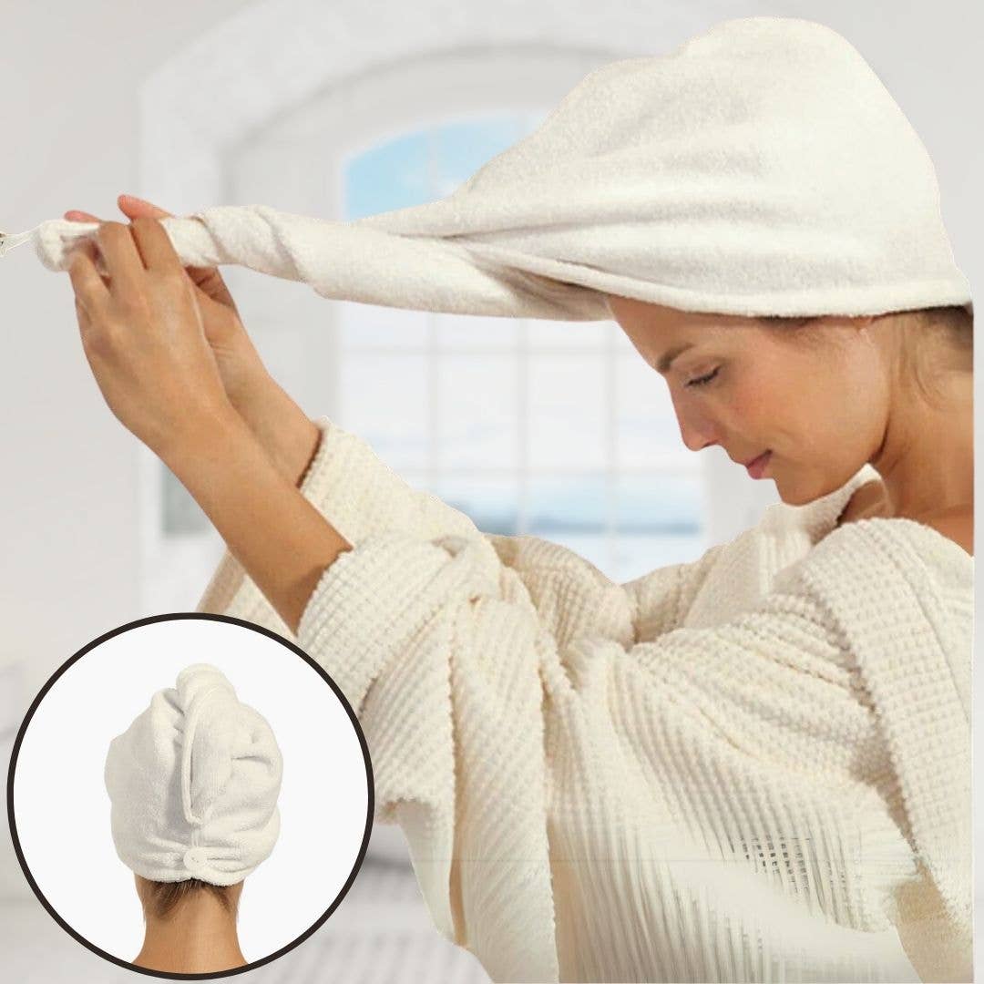 Microfiber Hair Towel | Soft Spa Towel | Cozy Self-Care