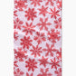 Snowy Days Red Geometry Tea Towel