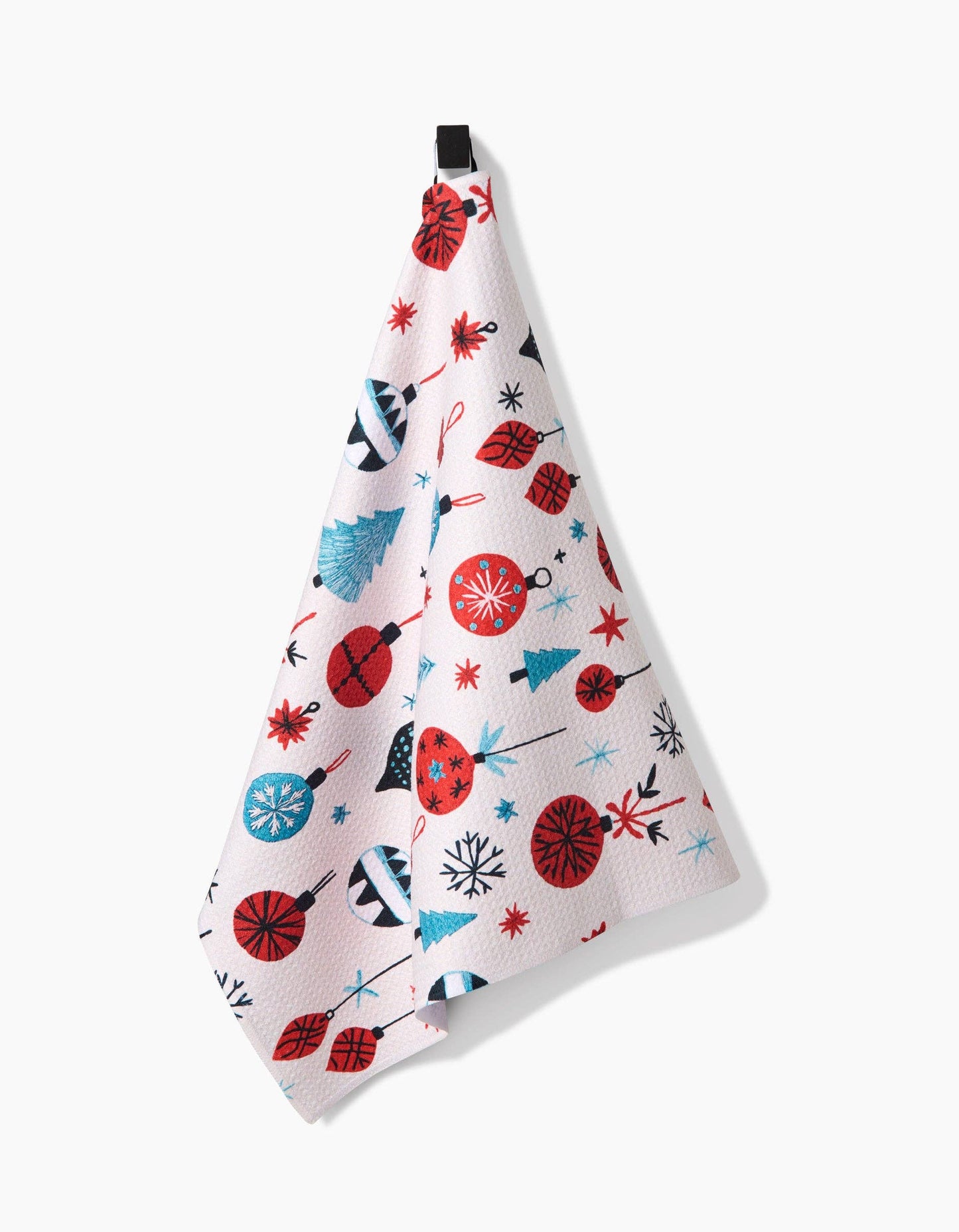 Embroidered Ornaments Geometry Tea Towel