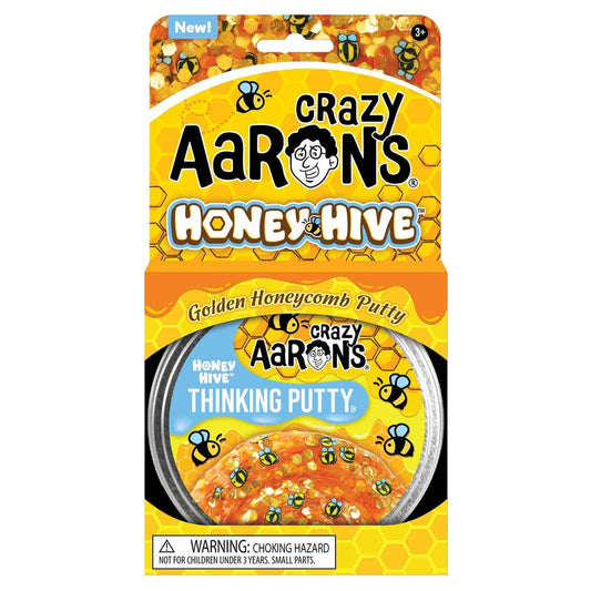Crazy Aarons Honey Hive - Full Size 4" Thinking Putty Tin