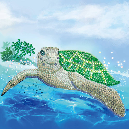 Turtle Paradise Crystal Art Card Kit