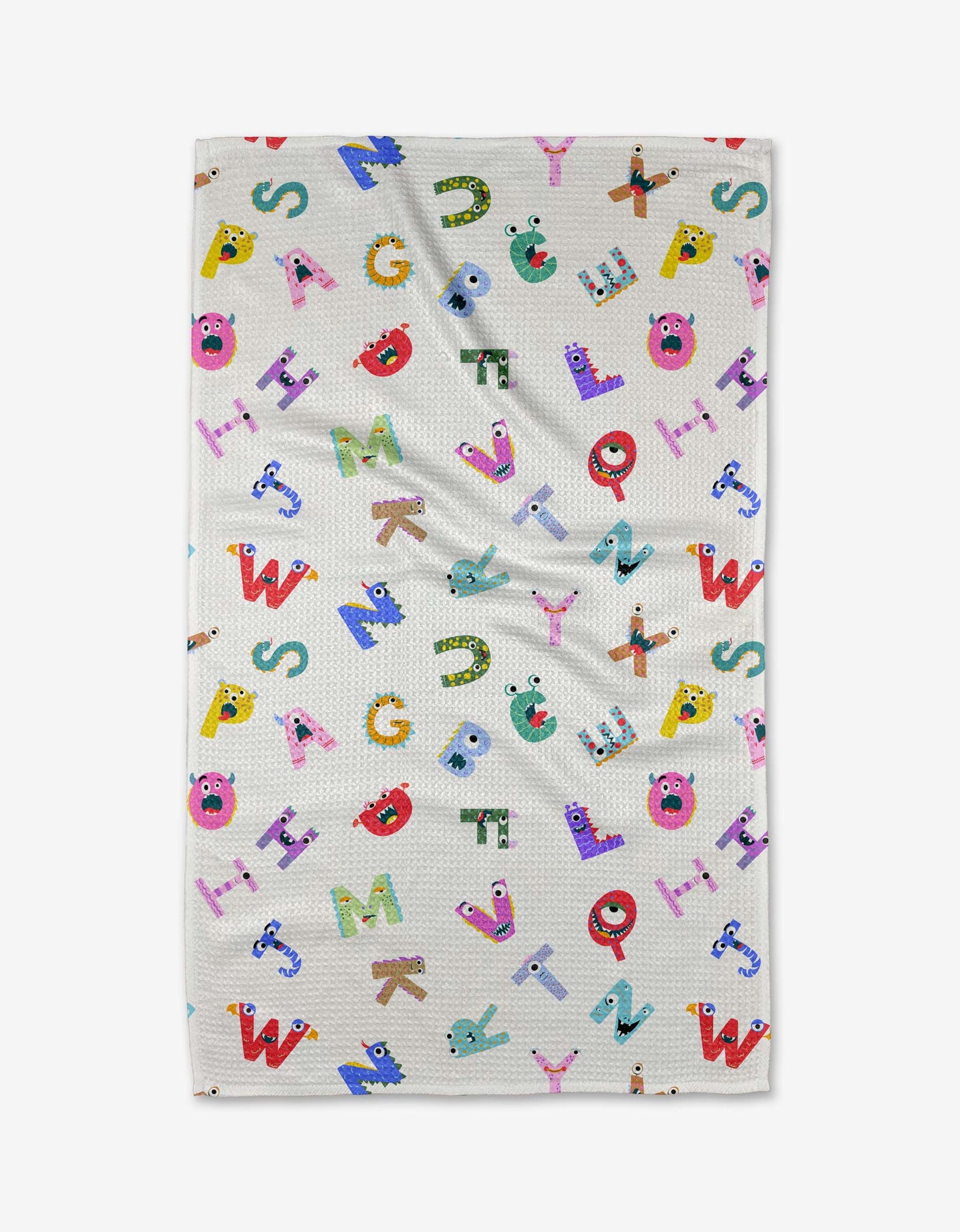 Alphabet Monsters Geometry Tea Towel