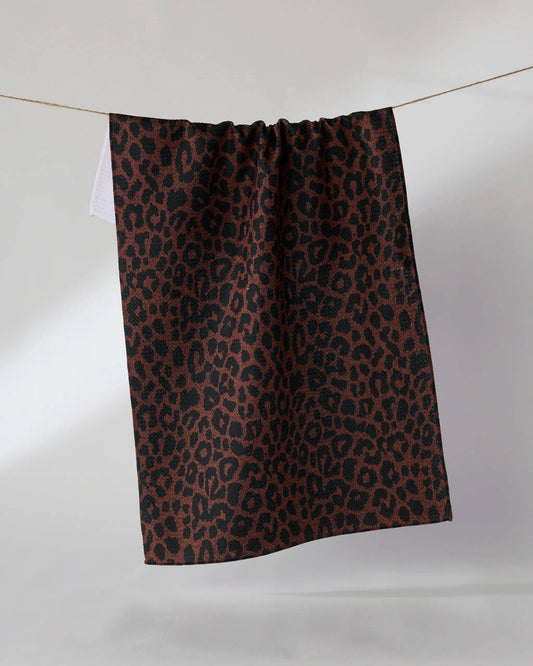 Midnight Safari Geometry Tea Towel