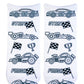 Race Cars Coloring Kit Socks