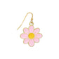 Pastel Pink Daisy Earrings