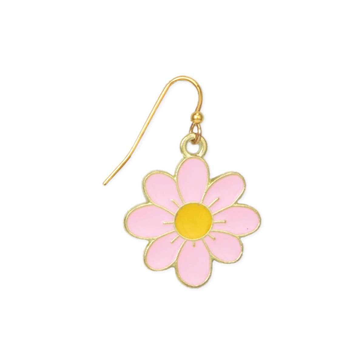Pastel Pink Daisy Earrings