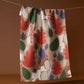 Cut Paper Leaves Mocha Geometry Tea Towel