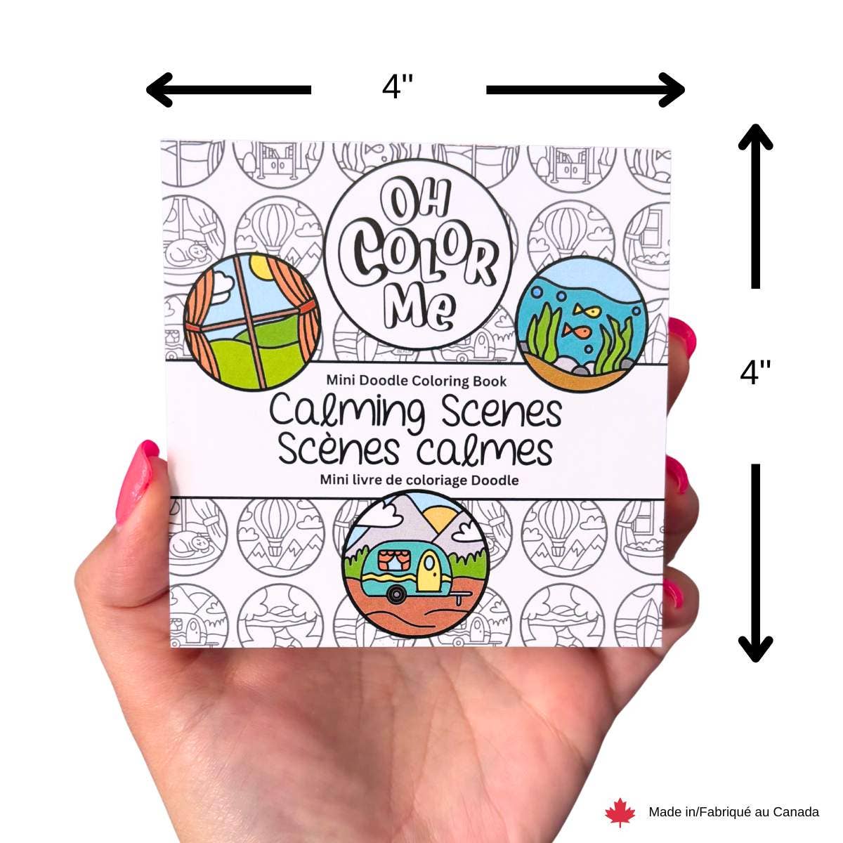 Calming Scenes Mini Coloring Book