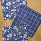 Posy Plaid Geometry Dishcloth Set