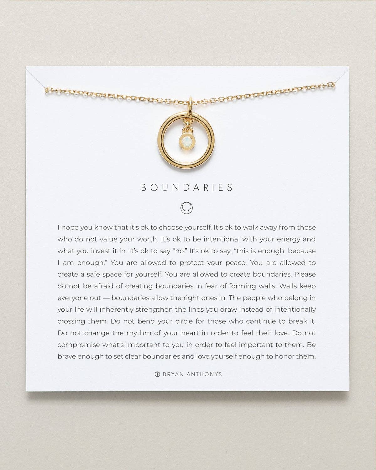 Boundaries Necklace