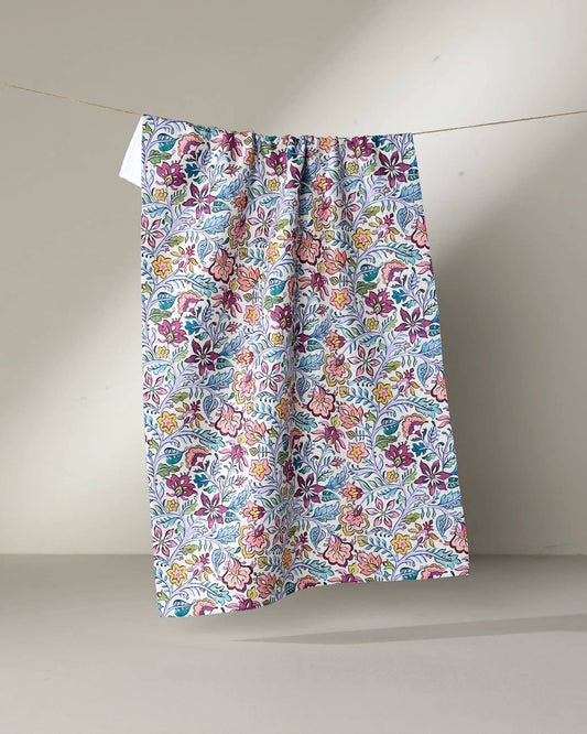 Amethyst Geometry Tea Towel