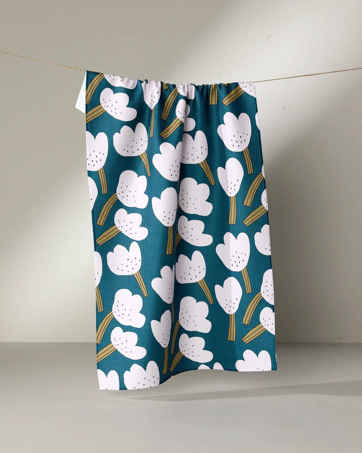 Tulips Geometry Tea Towel