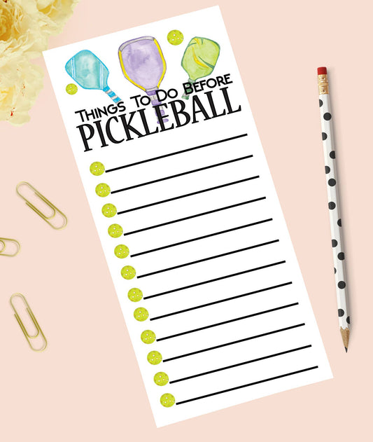 Things to Do Before Pickleball List