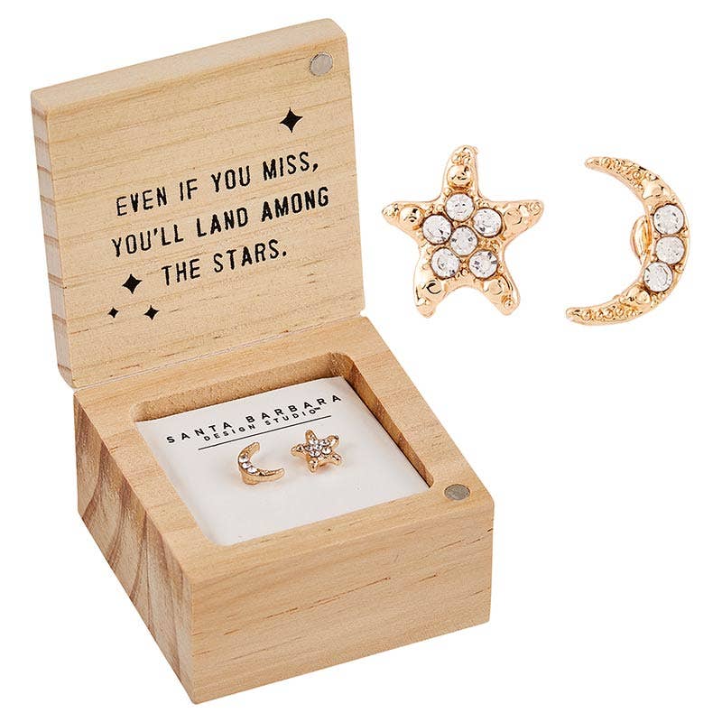 Reach for the Moon - Treasure Box Earrings