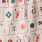 Cypress Tile Toss Geometry Tea Towel
