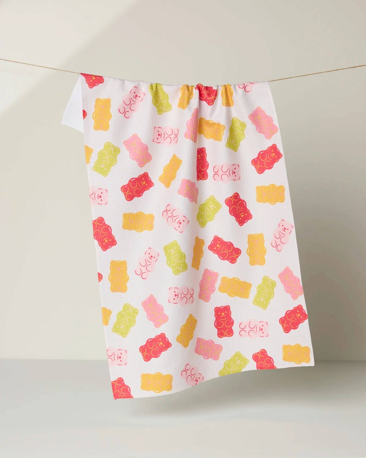Gummy Bear Geometry Tea Towel