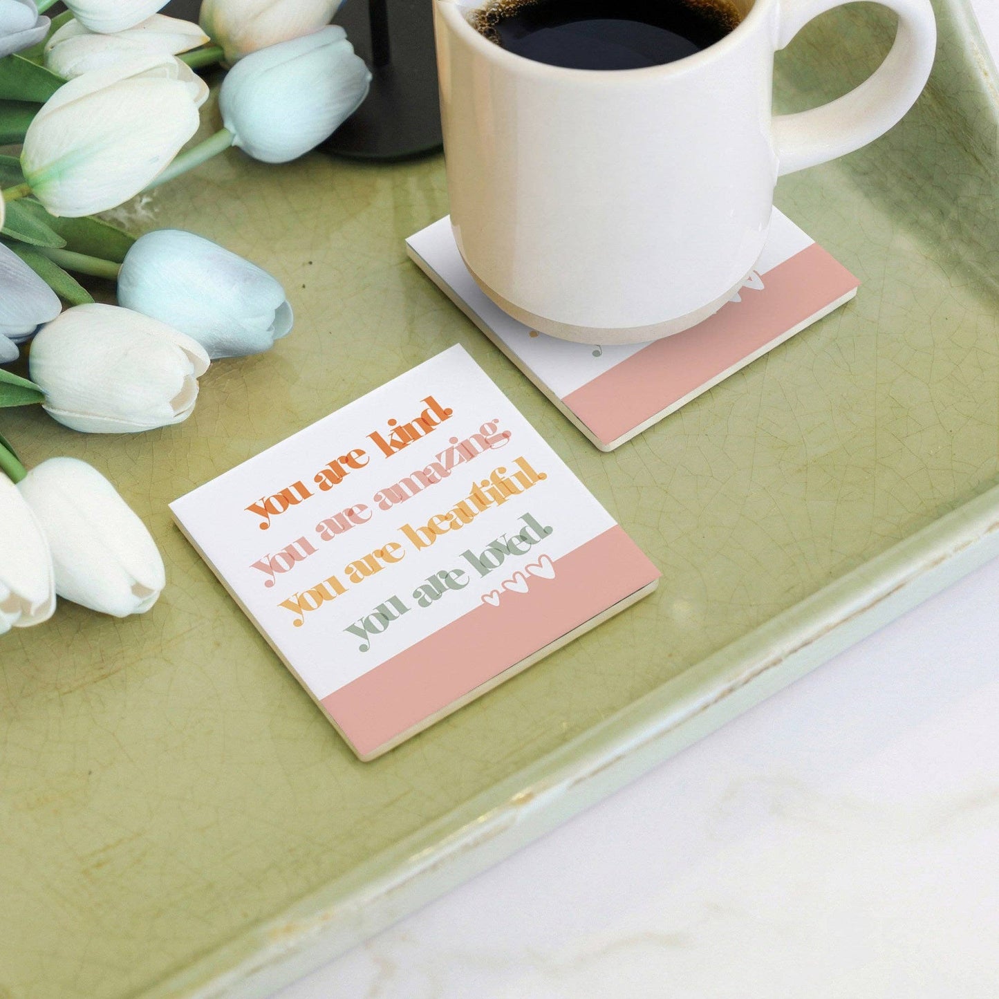 You Are Kind - Ceramic Coaster