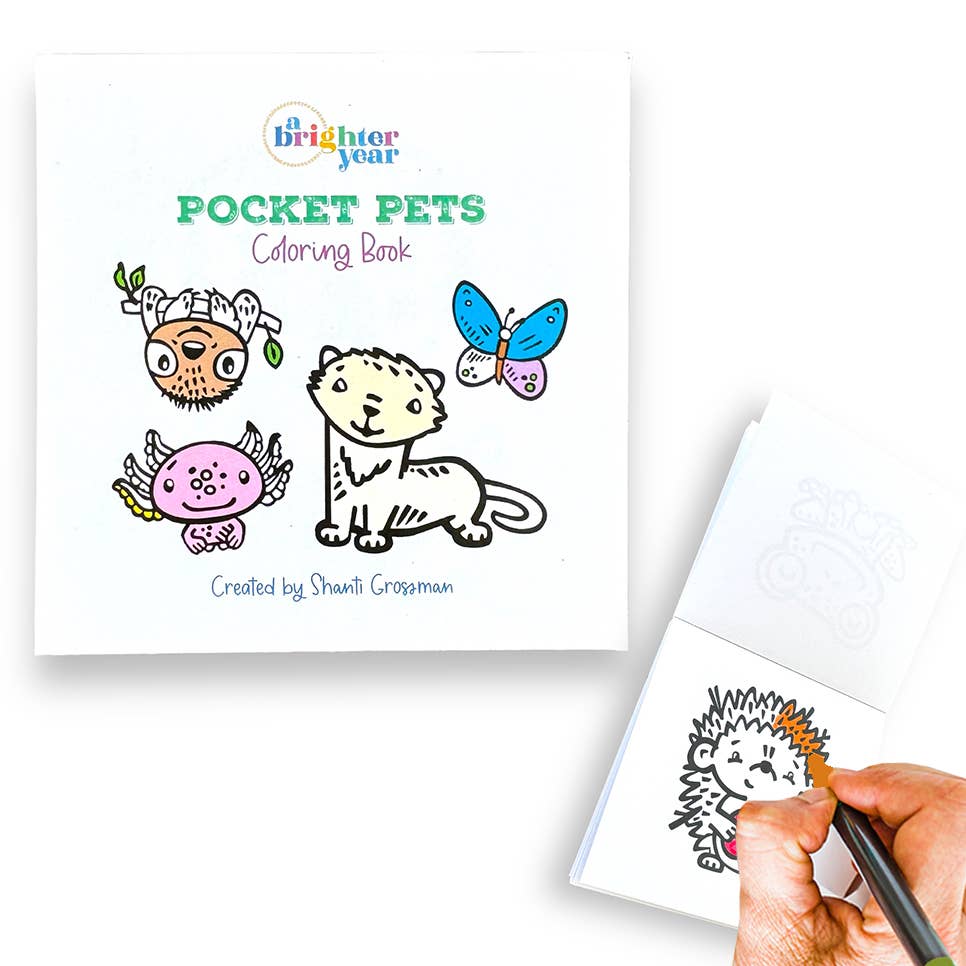 Pocket Pets  3x3 Mini Coloring Book